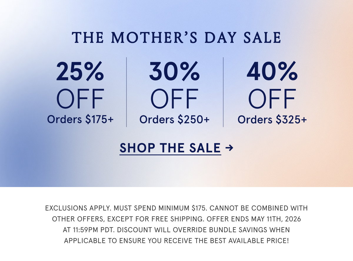 Up to 40% off sitewide!