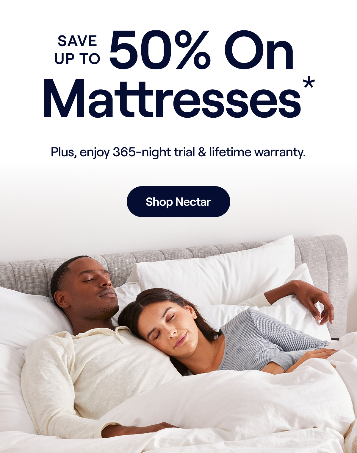 Save up to 50% on mattresses