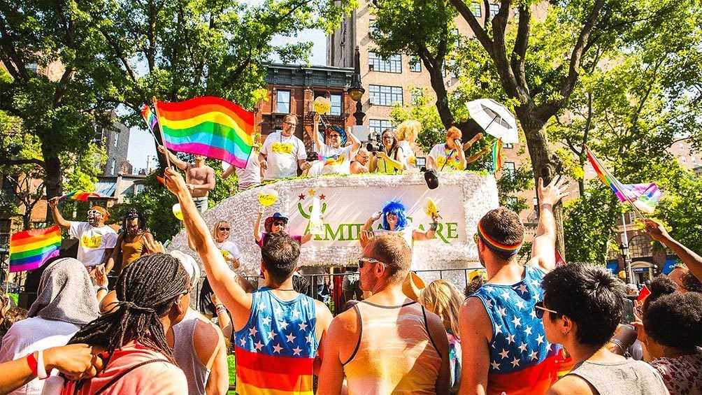Image Description: Pride Parade in the West Village, New York City.