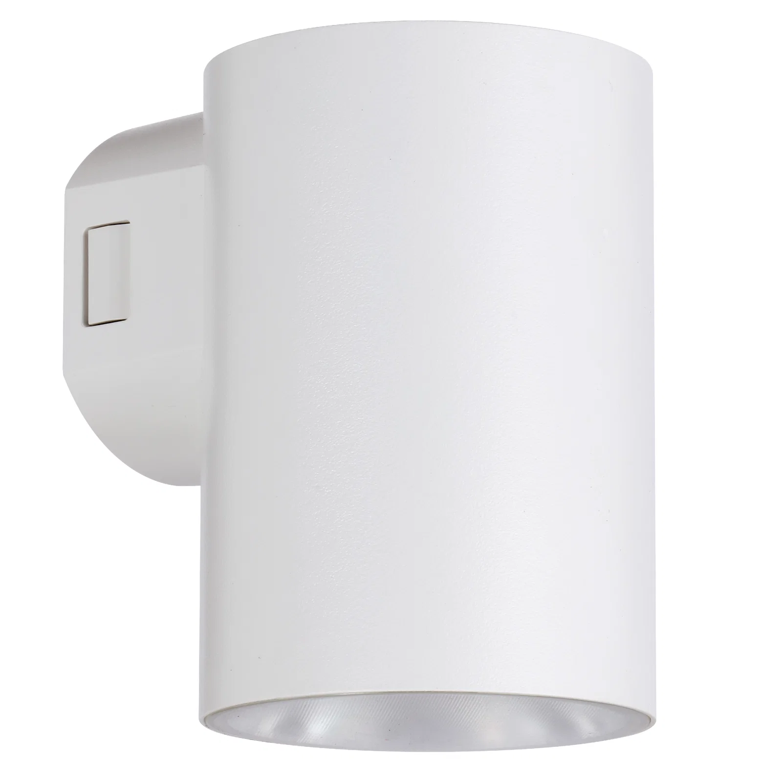 Telbix Stina Minimalist Cylinder LED Exterior Wall Light - White