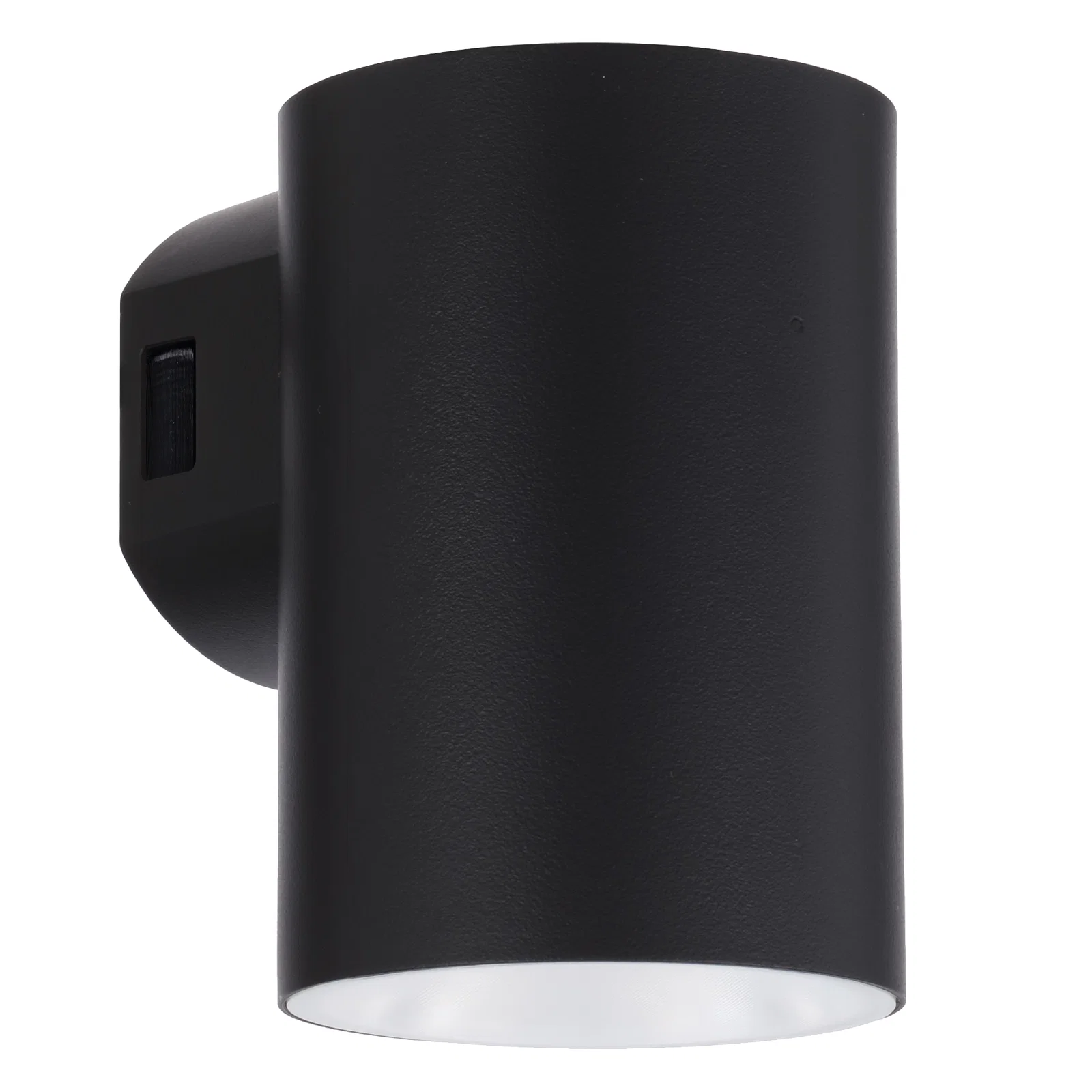 Telbix Stina Minimalist Cylinder LED Exterior Wall Light - Black