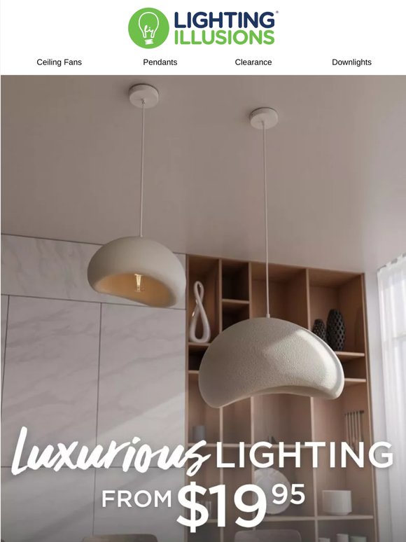 Luxury lighting from $19.95?! Yes, really! ✨