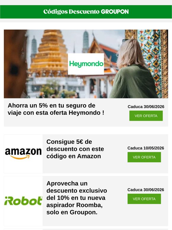 Temu -30%, Heymondo -5%... ¡y más!