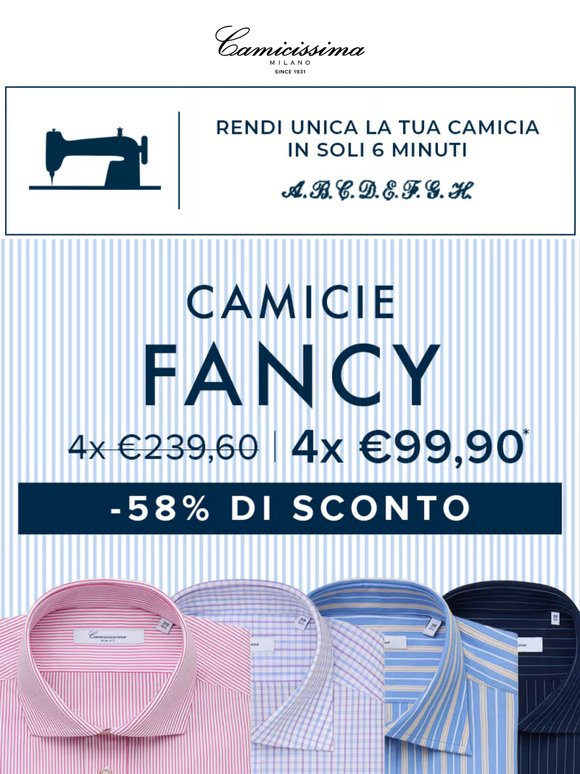 Fancy & Naracamicie: 4 camicie, un prezzo incredibile