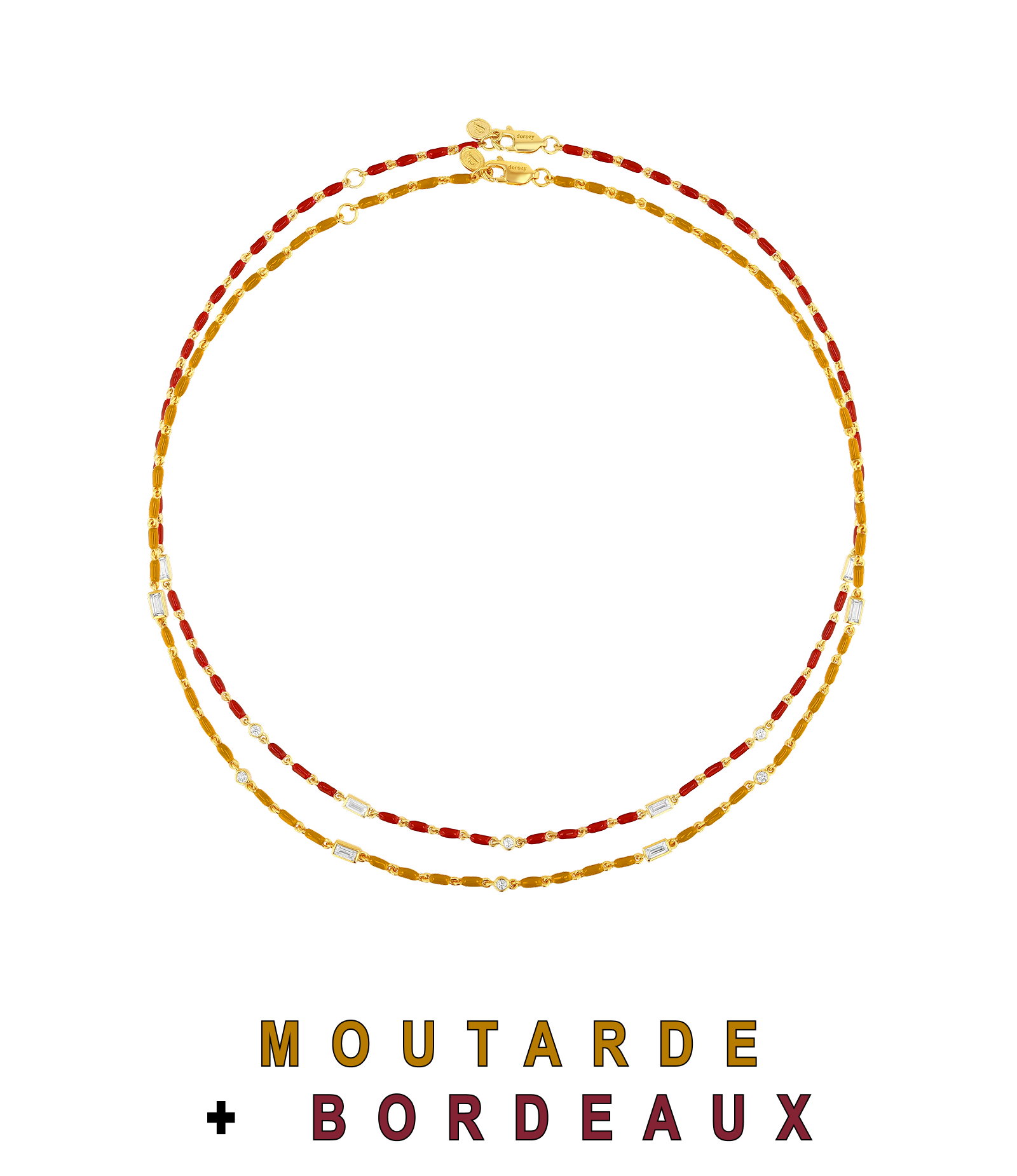 Moutarde + Bordeaux.