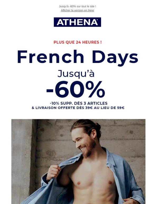 Fin des French Days ce soir à minuit ⏱️