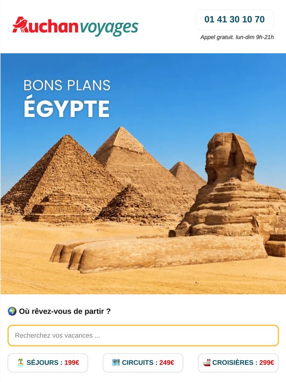 🏺🌴 Bons plans : l'Égypte dès 479€