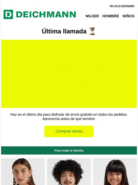 ¡Últimas horas de envío gratis! ⏰