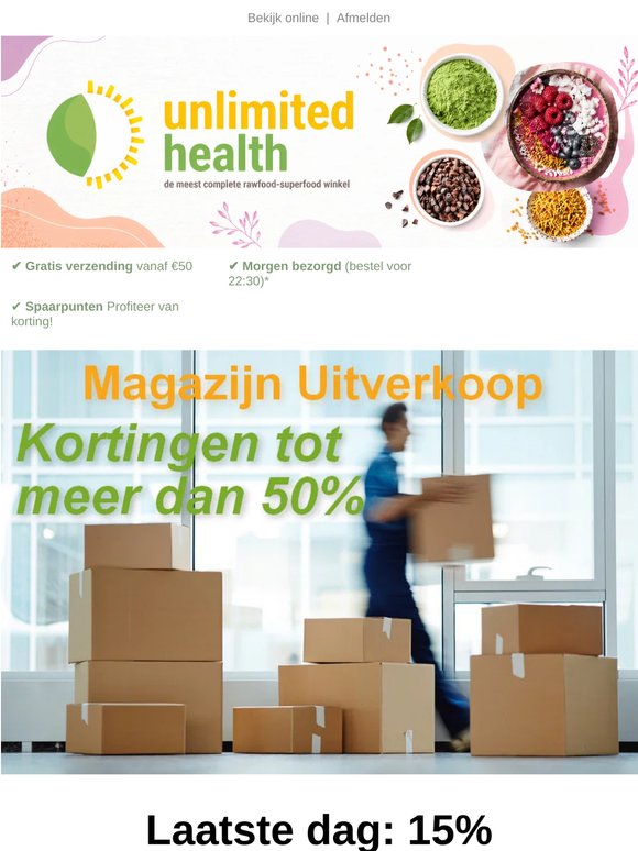 💥 15% korting op ALLES alleen vandaag nog (we gaan verhuizen) 💥