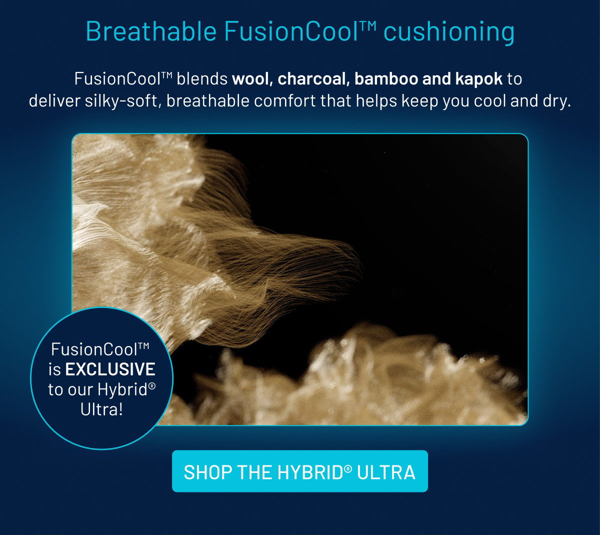 Breathable FusionCool cushioning
