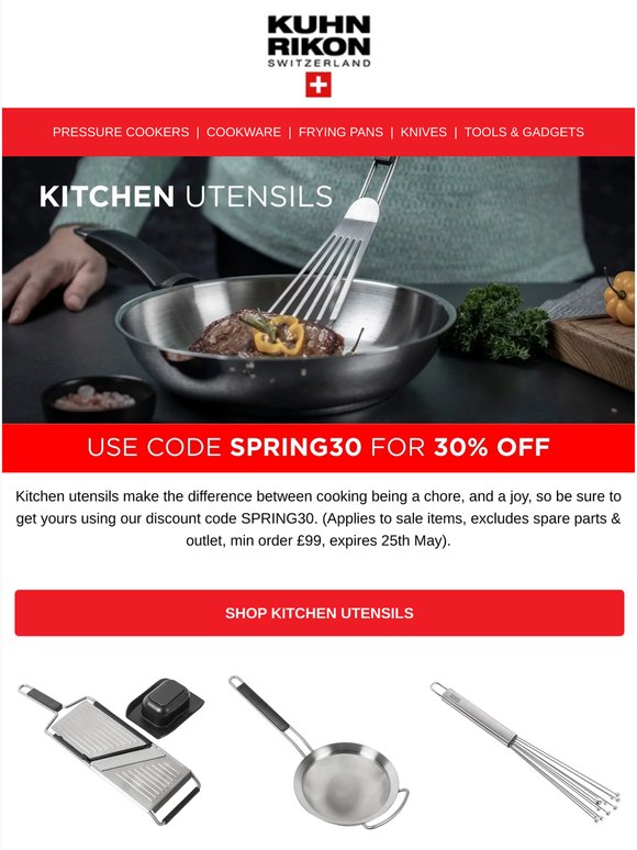 Save up to 40% on essential kitchen tools