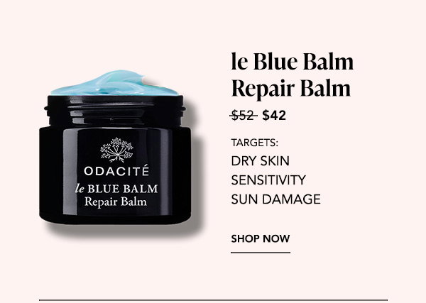 Odacité le Blue Balm Repair Balm, on sale from $52 to $42. Targets dry skin, sensitivity, and sun damage. Shop Now.