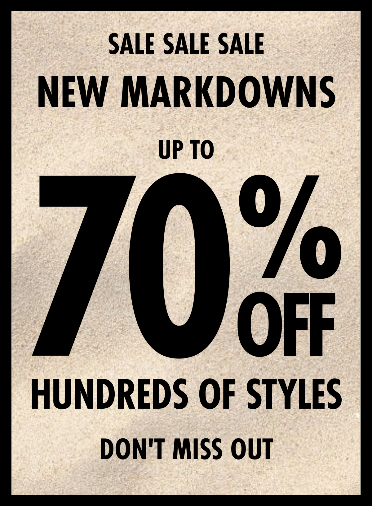 New Markdowns