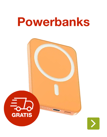 Kostenloser Versand auf Powerbanks