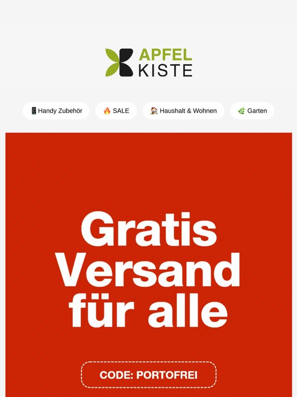 ⏰ Nur noch heute: Gratis Versand