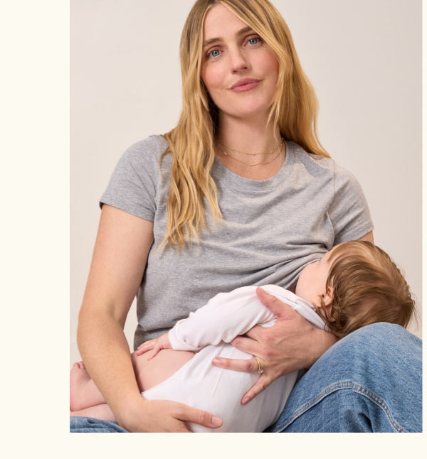 Modal Crew Neck Nursing T-shirt