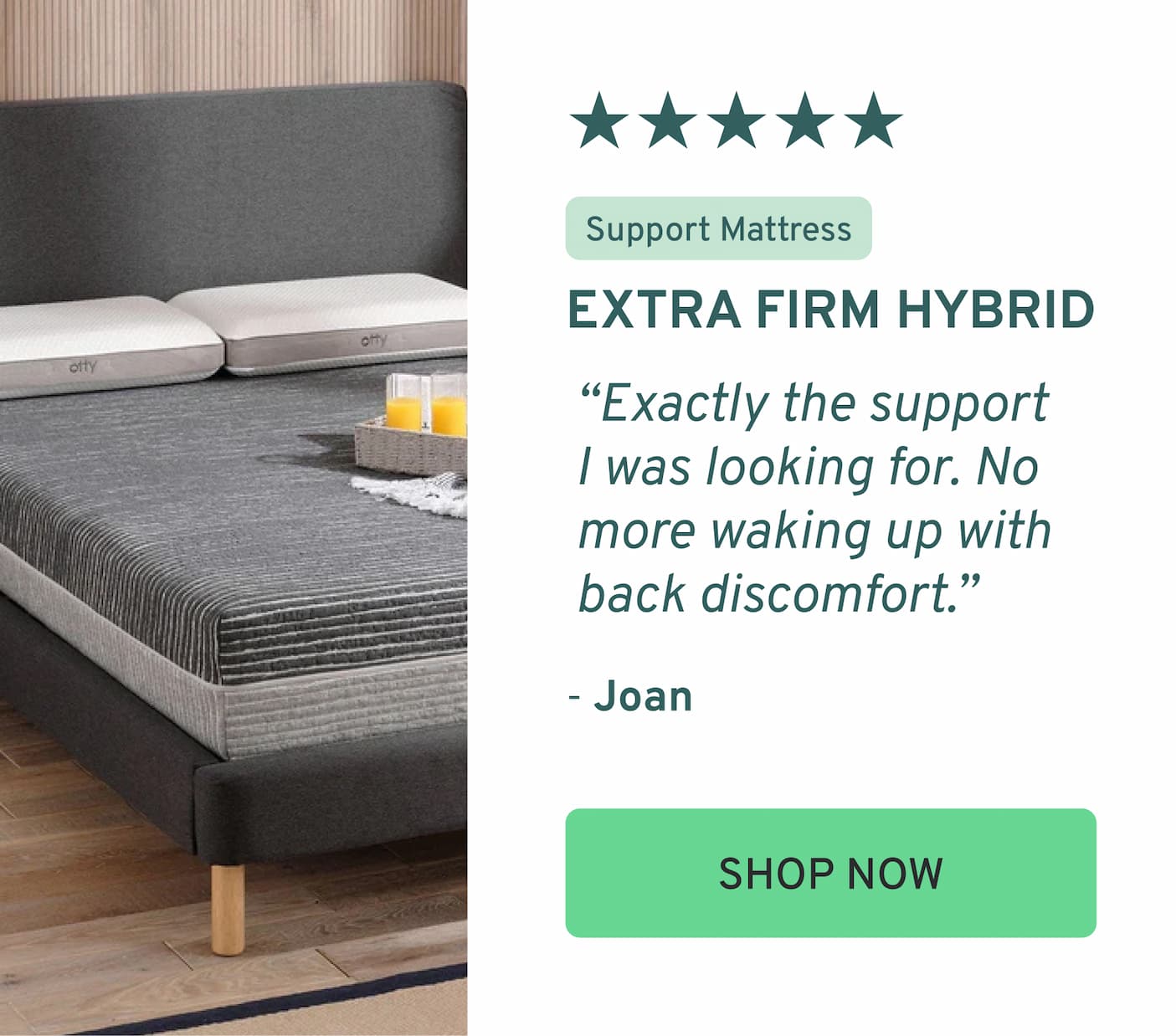 OTTY Extra Firm Hybrid Mattress