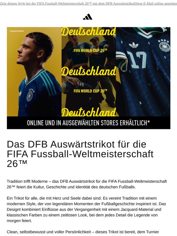 Das DFB Auswärtstrikot für die FIFA Fussball-Weltmeisterschaft 26™