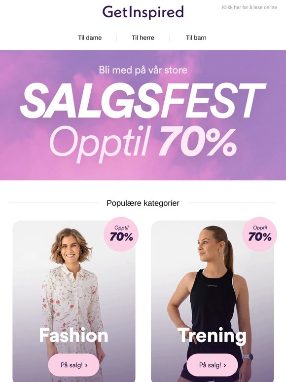Store rabatter i alle kategorier! 🎉