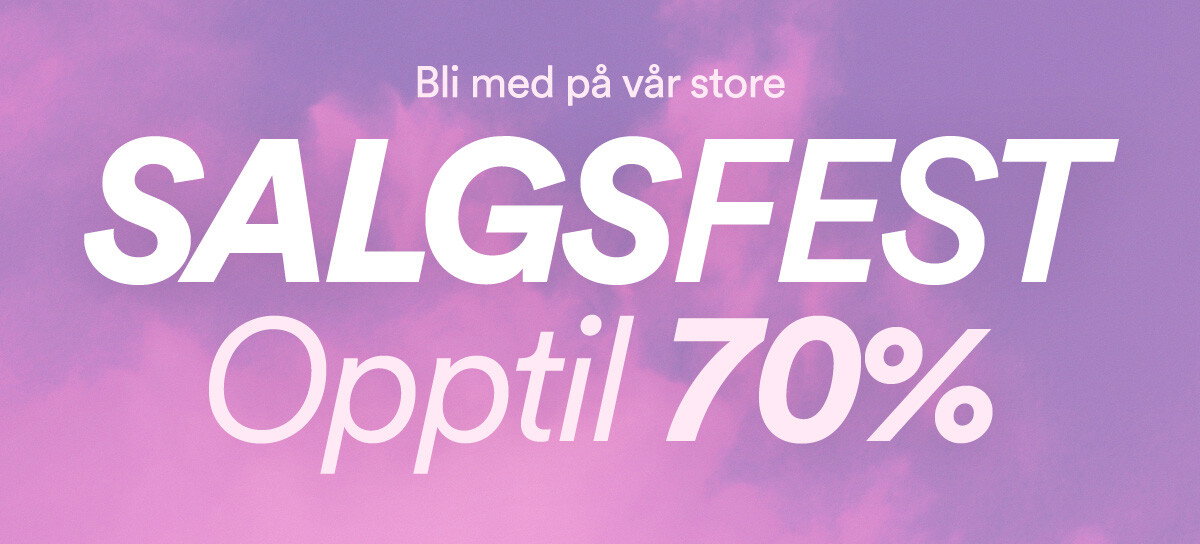 Salgsfesten er i gang!