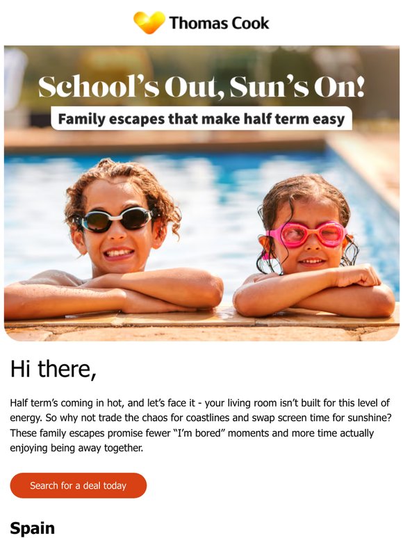 Half term’s coming in hot: Time for a family break