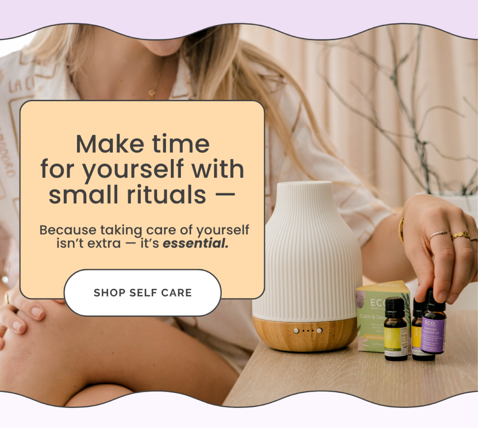 Make time for yourself with small rituals 