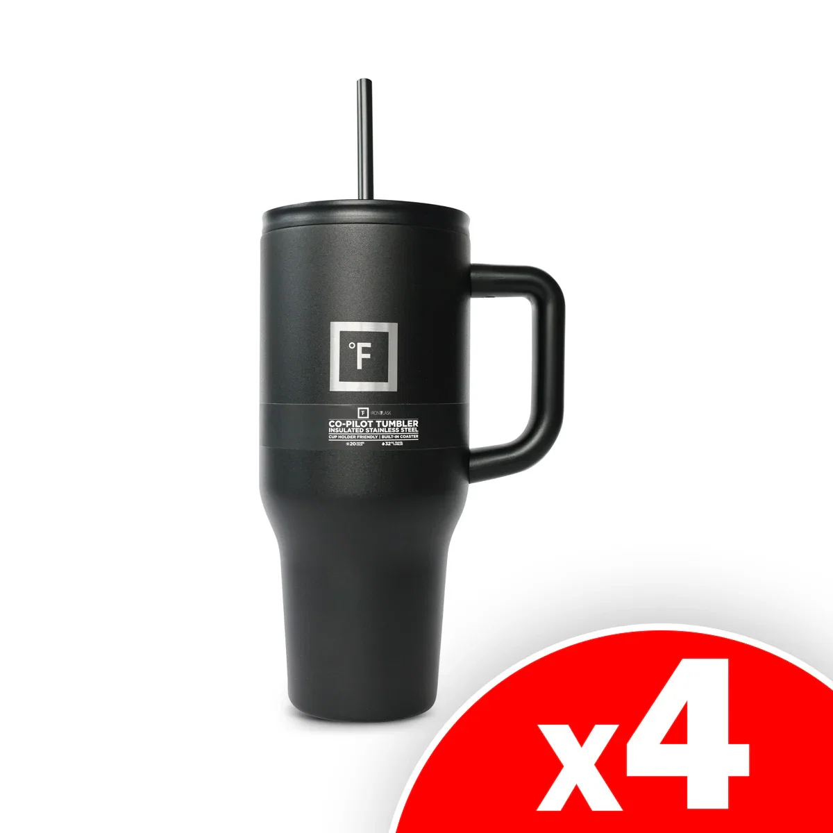 Image of Iron Flask Stainless Steel 32oz Copilot Tumbler, 4 Pack