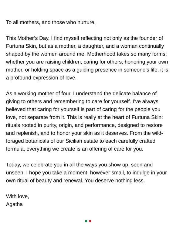 A Mother’s Day Note from Our Founder