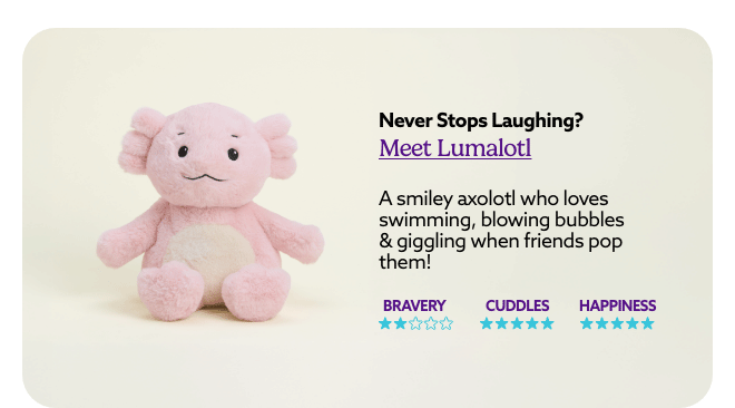 Cozy Cute Axolotl Warmies. Shop Now.