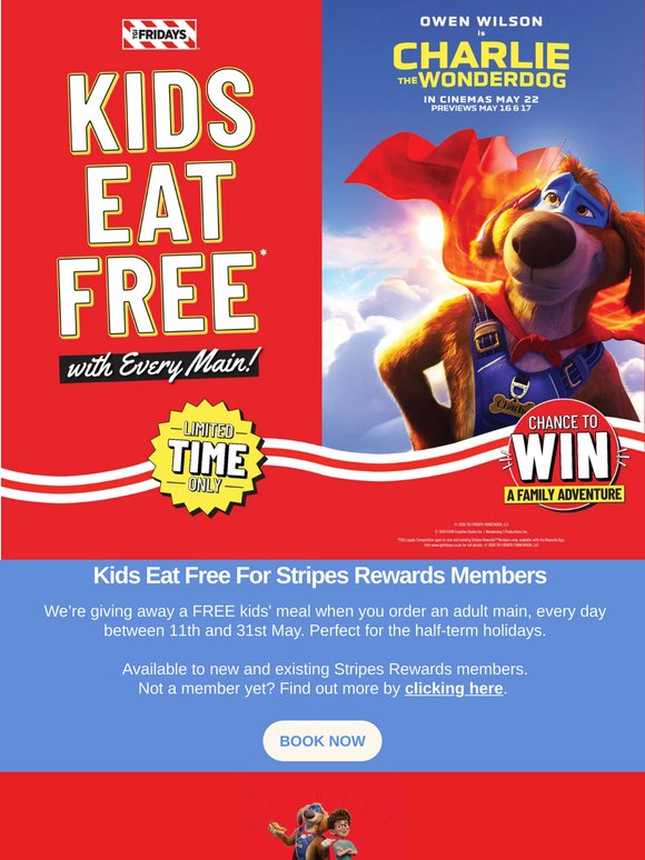 Kids Eat FREE in May | Plus Win a Family Adventure
