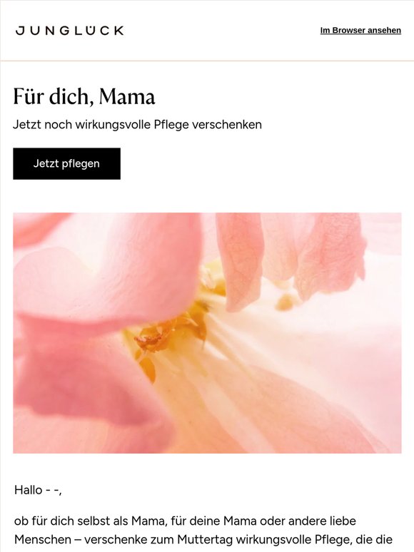 Schenke deiner Mama wirkungsvolle Pflege