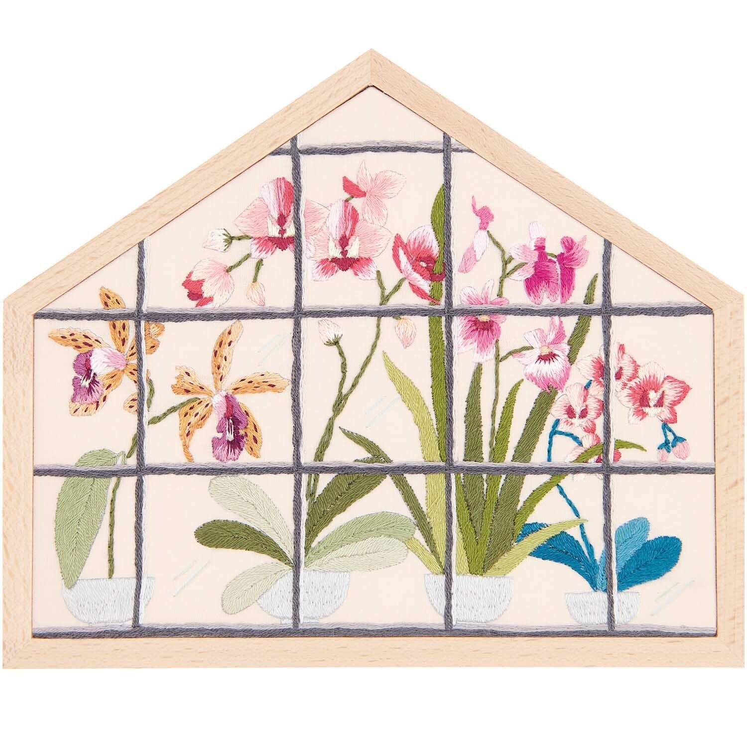Stickpackung Orchideen