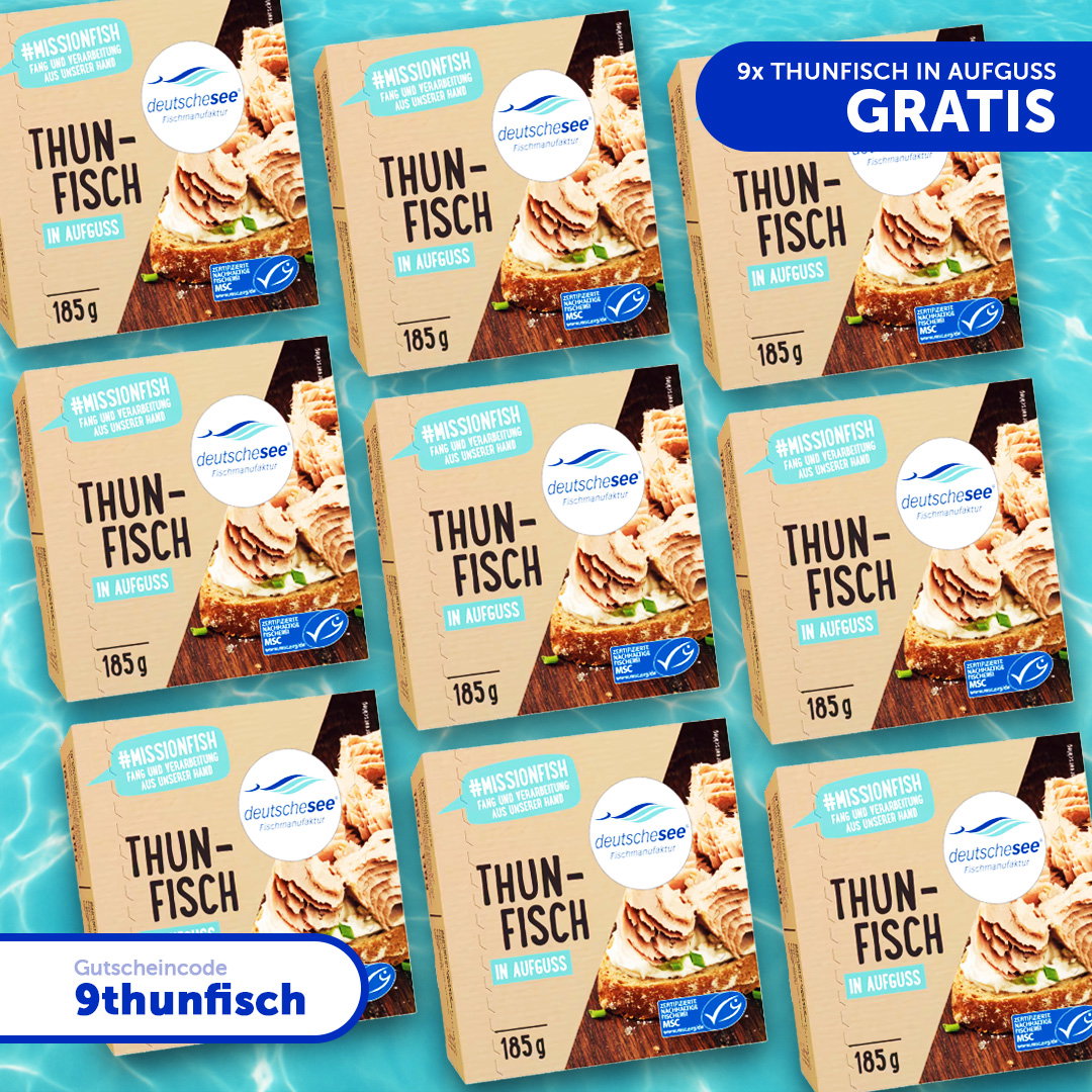 🐟 Frisch, fein & voller Geschmack – dein Deutsche See Thunfisch-Spezial gratis zur Probierbox!