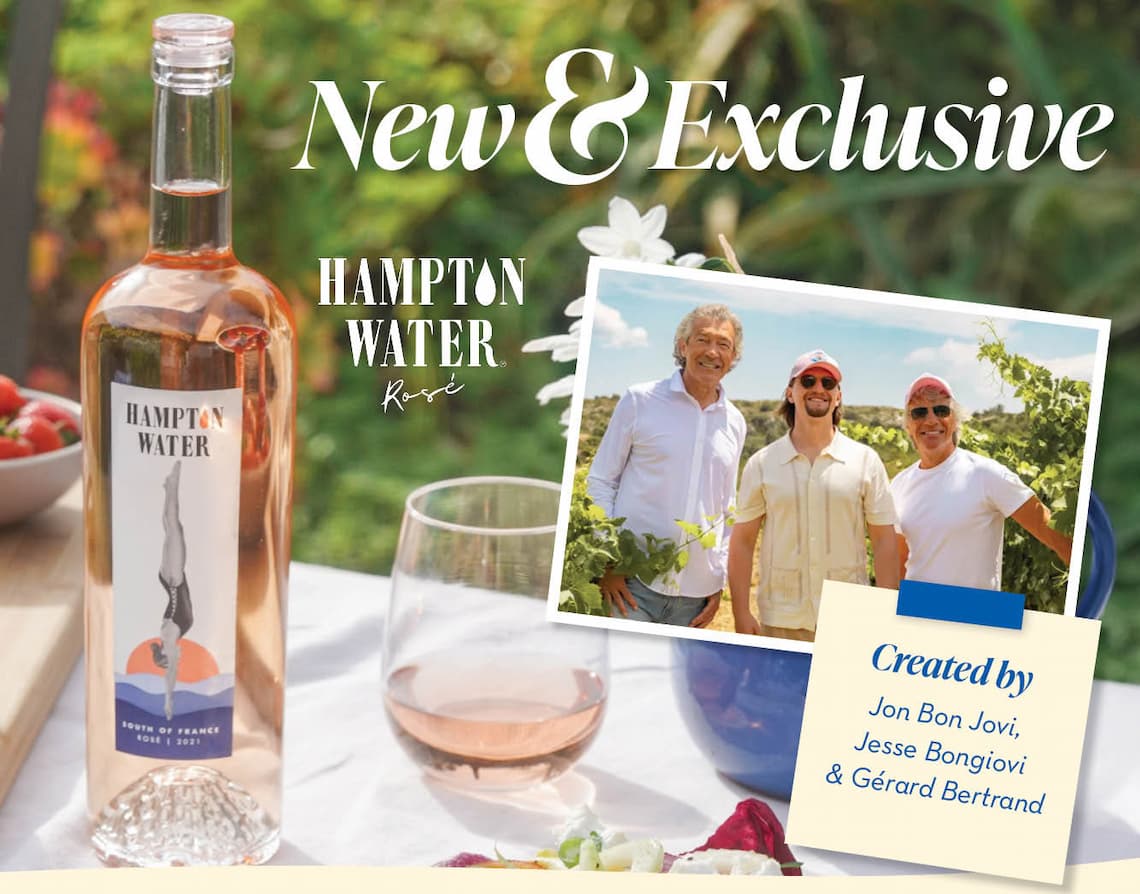 New & Exclusve - Jon Bon Jovi Hampton Water Rosé