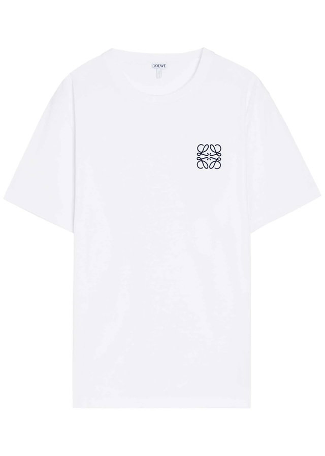 LOEWE Logo-embroidered cotton T-shirt