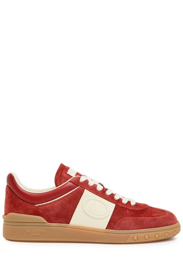 VALENTINO GARAVANI Upvillage panelled suede sneakers