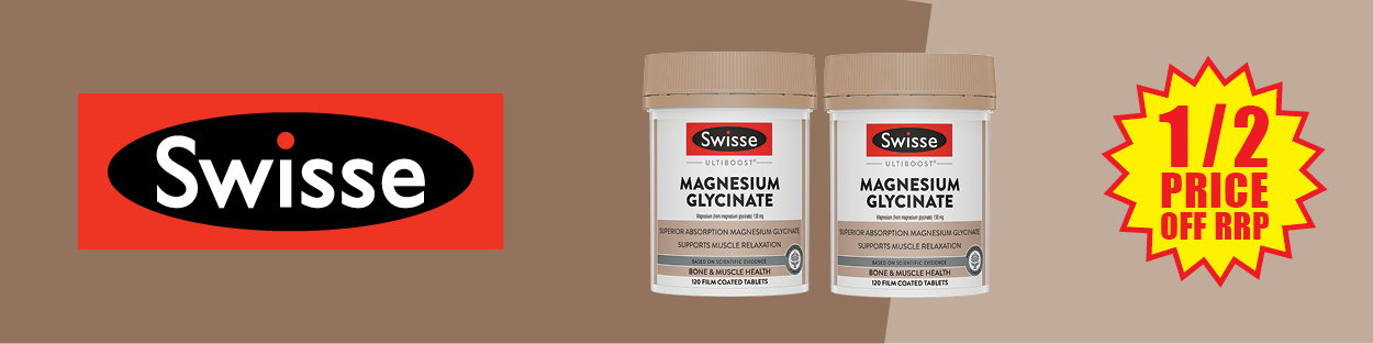 ½ price off RRP Swisse range