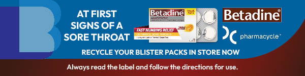 Recycle your Betadine blister packs in store now with Pharmacycle! 