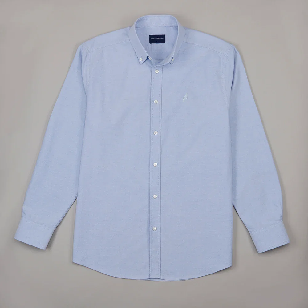 Image of Oxford Shirt - Mid Blue