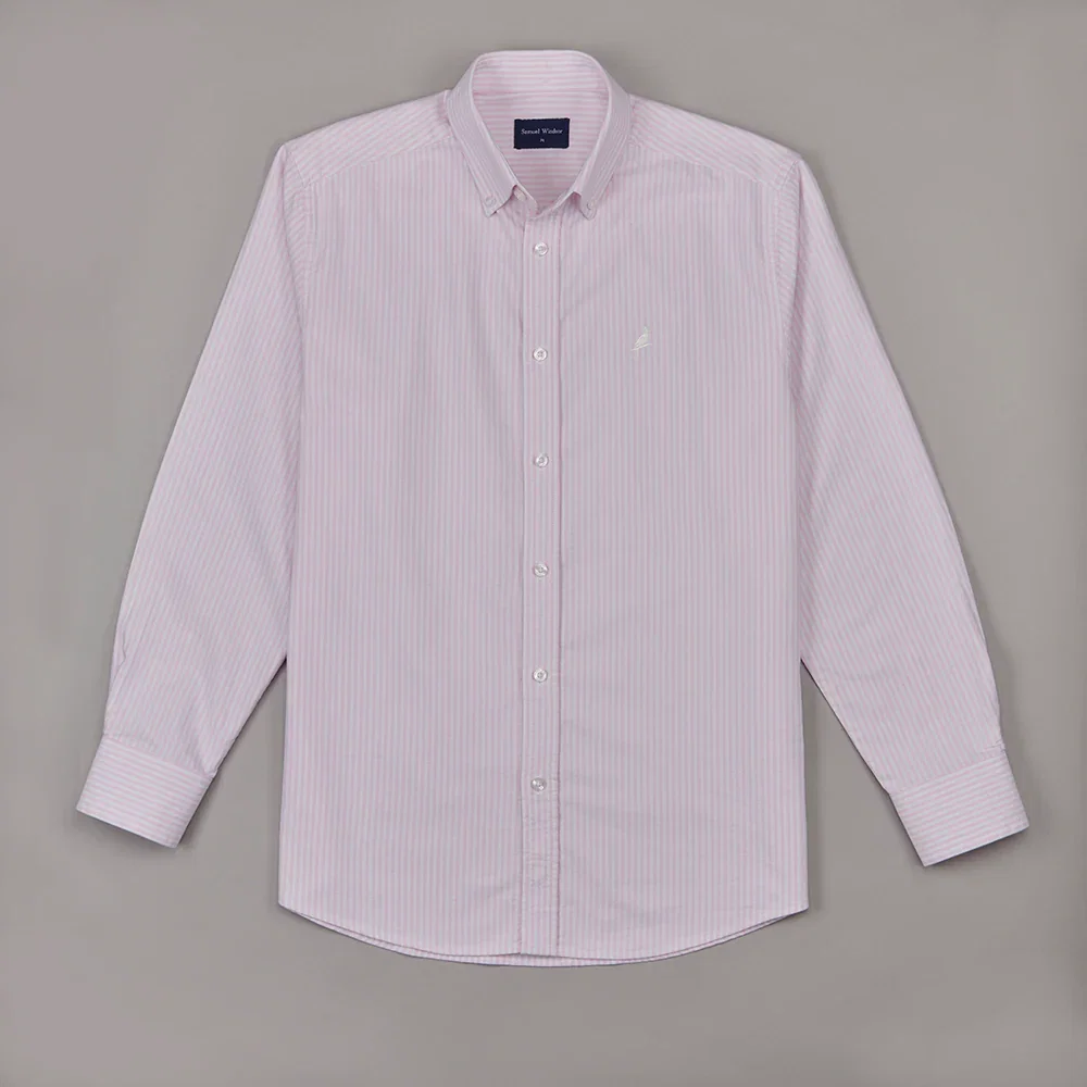 Image of Oxford Shirt - Pink Stripe