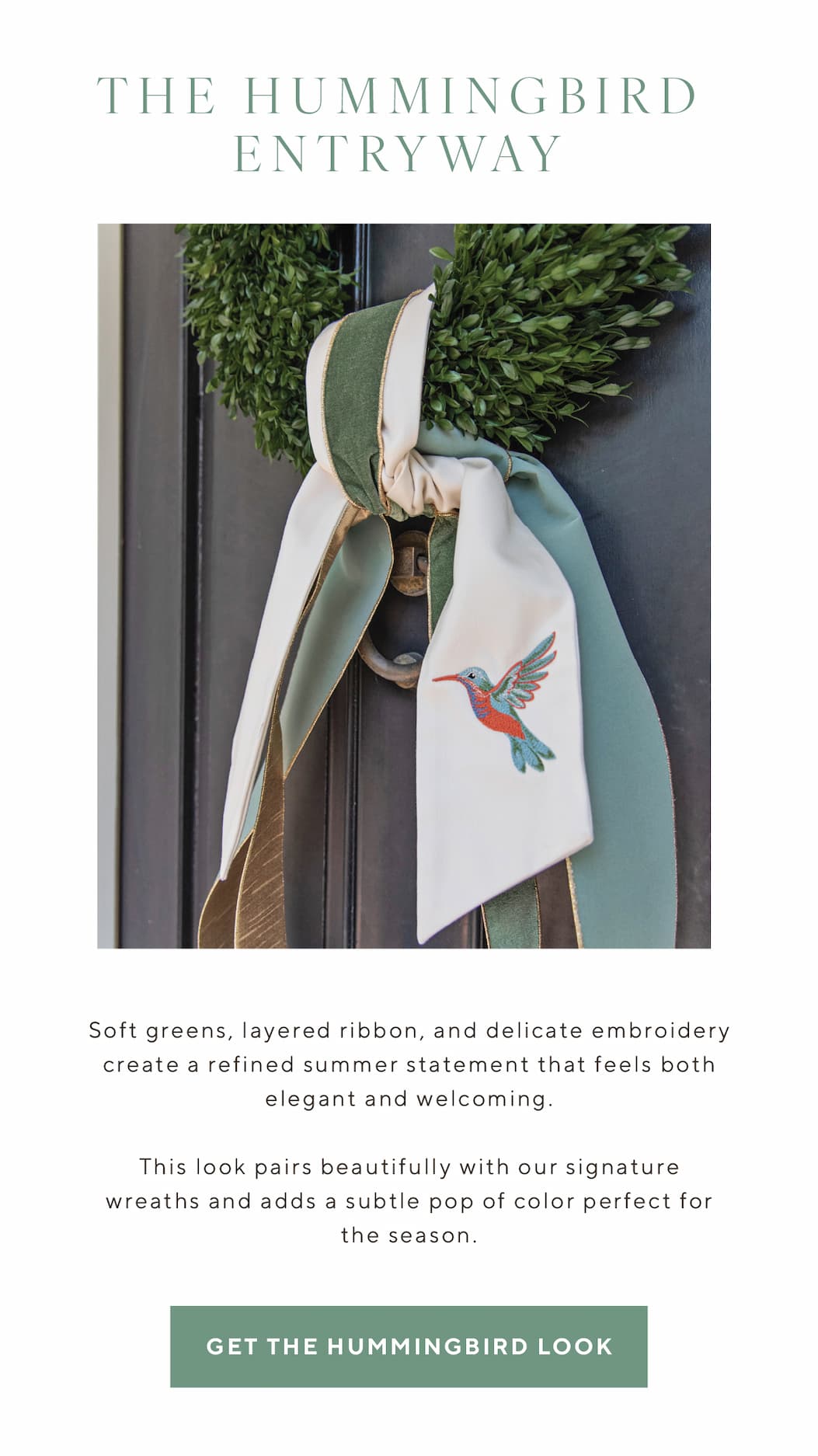 The Hummingbird Entryway