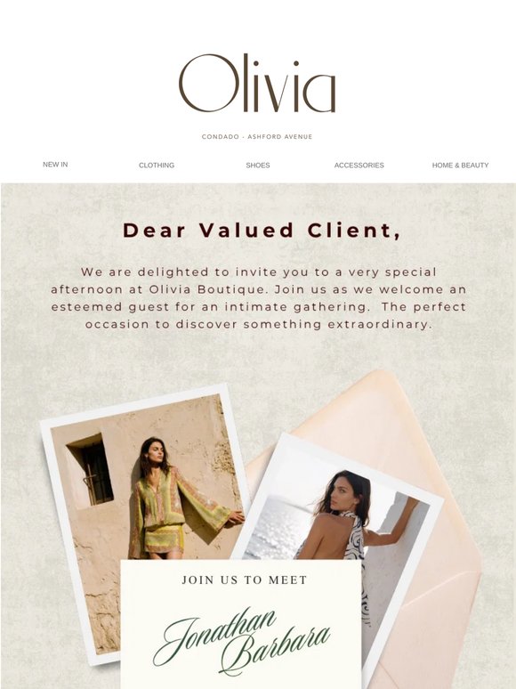 You're Invited! An exclusive in-store experience