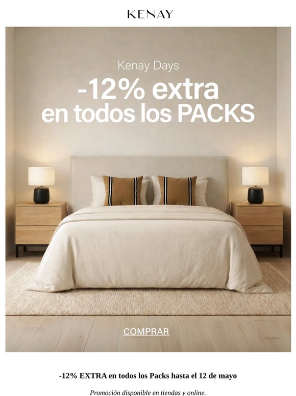 Packs  -12% EXTRA en todo Kenay Days 🏷️