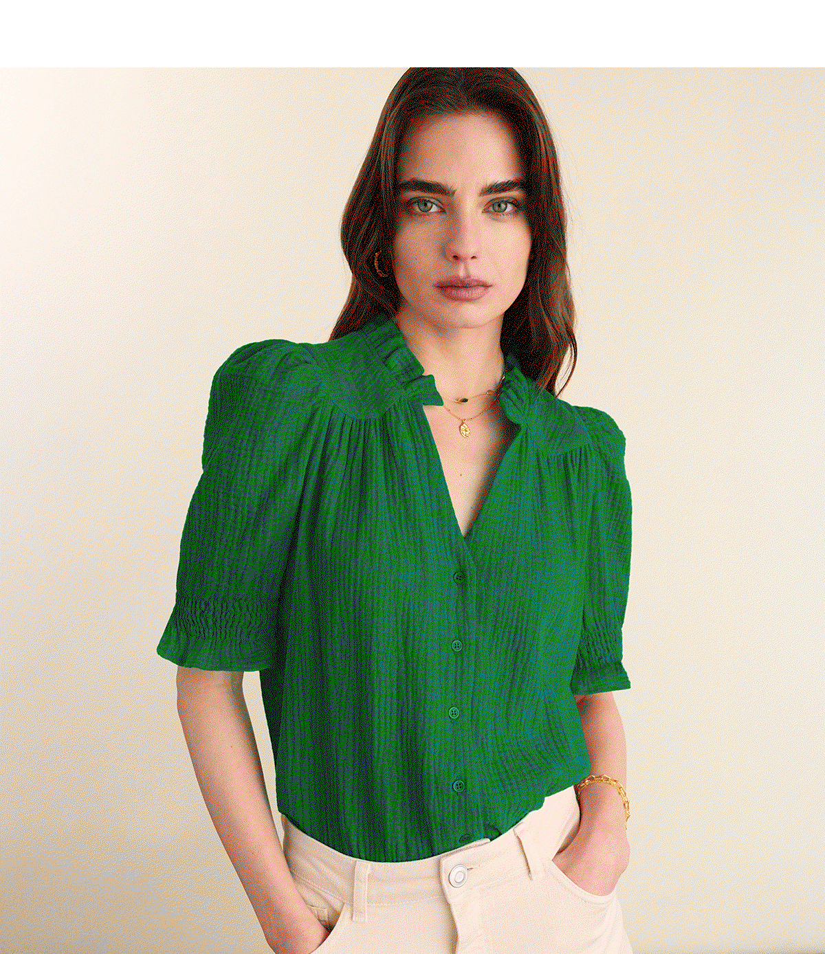 Nolan Organic Cheesecloth Blouse