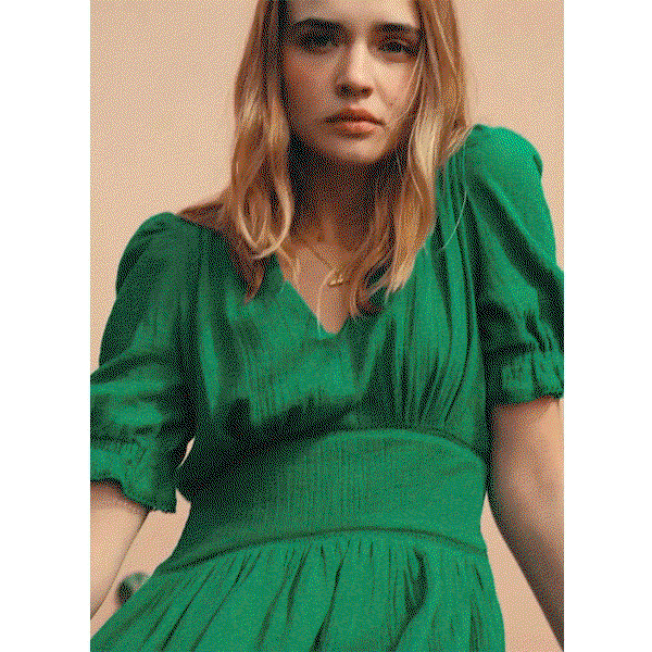 Bella Organic Cheesecloth Midi Dress