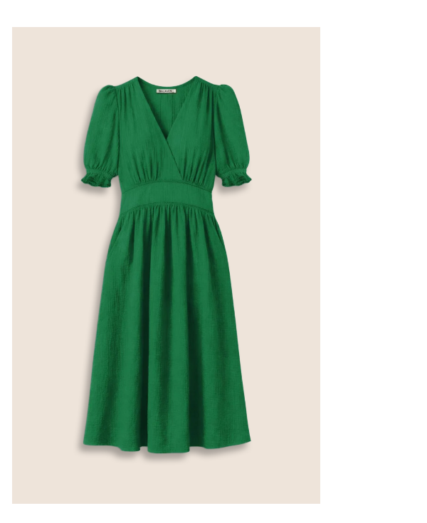 Bella Organic Cheesecloth Midi Dress