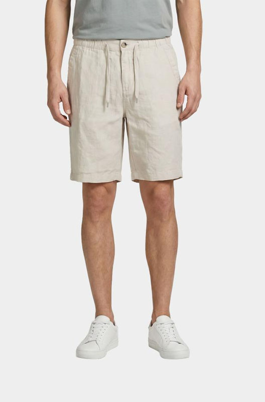 Bos Korte Broek Beige Linnen