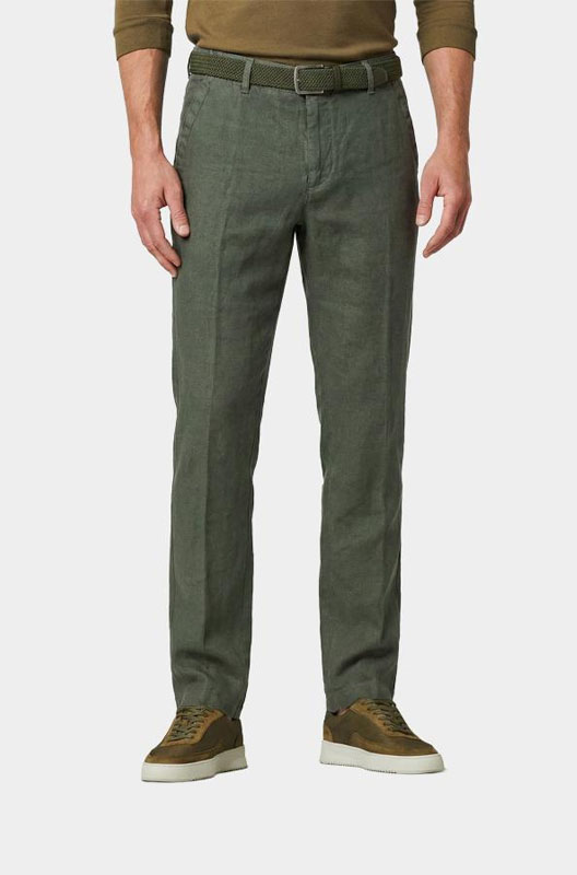 Bos Linnen Broek Groen