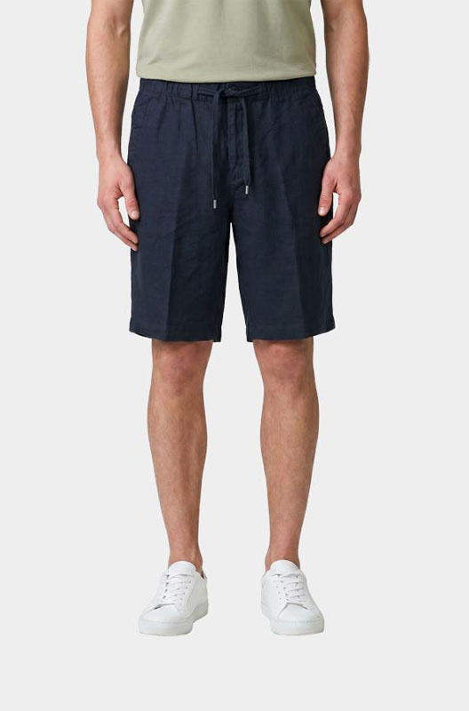 Bos Linnen Korte Broek Blauw