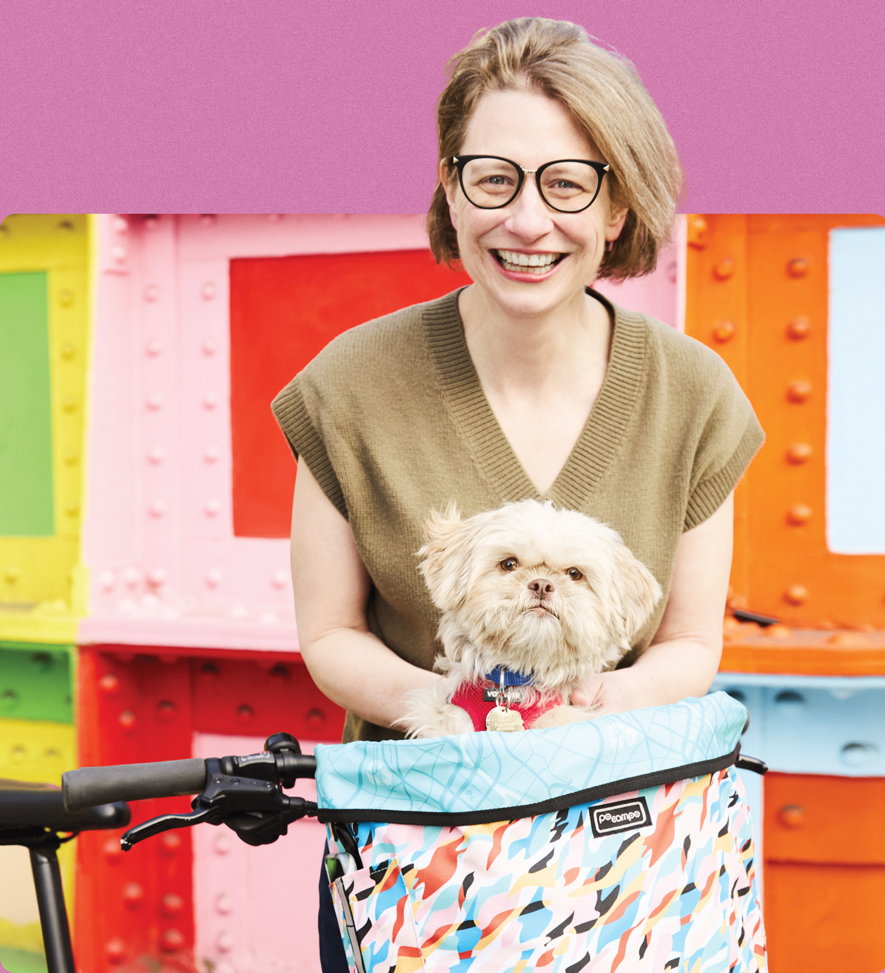 Maria Boustead + her Pinellas Bike Basket